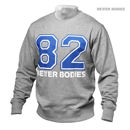 Better Bodies Jersey Sweatshirt - Grey Melange Detail 1