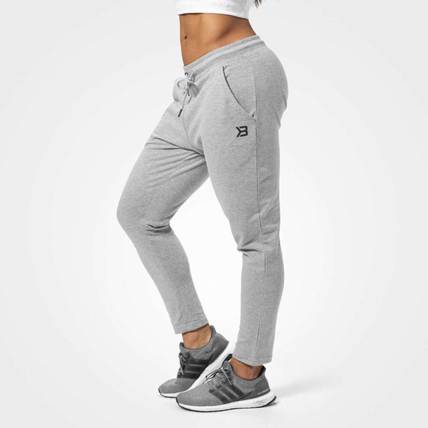BetterBodies Astoria Sweat Pants - Grey Melange Detail 1