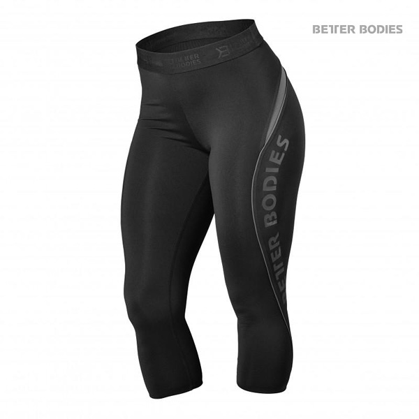 Better Bodies Fitness Curve Capri – Black Detail 1