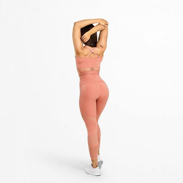 Better Bodies Waverly Mesh Tights - Rose Dawn Detail 3