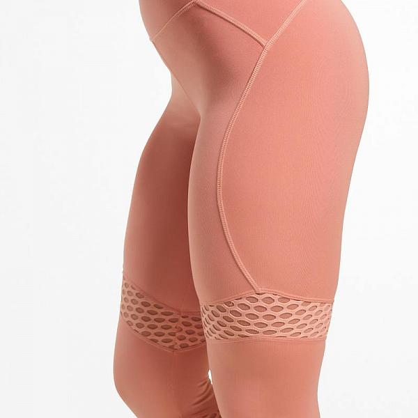 Better Bodies Waverly Mesh Tights - Rose Dawn Detail 4