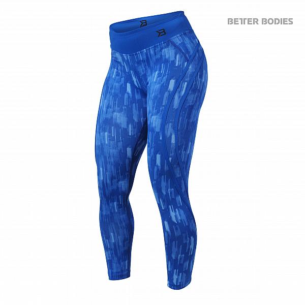 Better Bodies Manhattan High Waist Tights - Bright Blue Detail 1