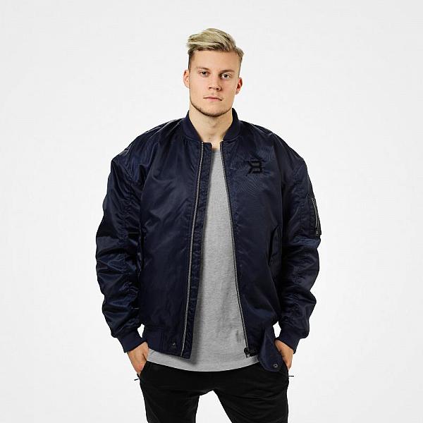 Better Bodies Astor Bomber Jacket - Dark Navy Detail 1