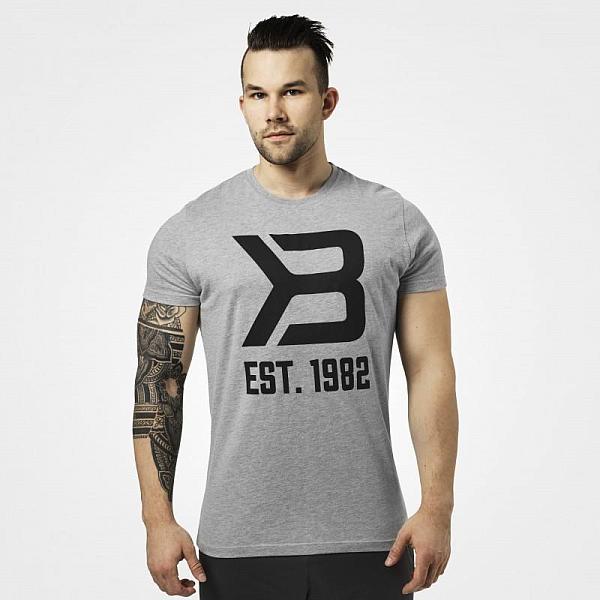Better Bodies Washington Tee - Grey Melange Detail 1