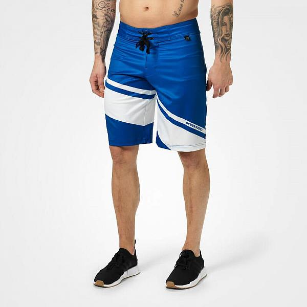 Better Bodies Pro Board Shorts - Bright Blue Detail 1