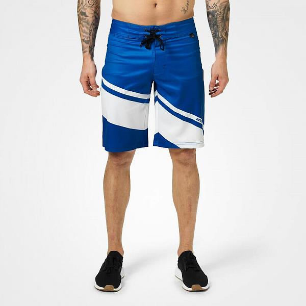 Better Bodies Pro Board Shorts - Bright Blue Detail 2