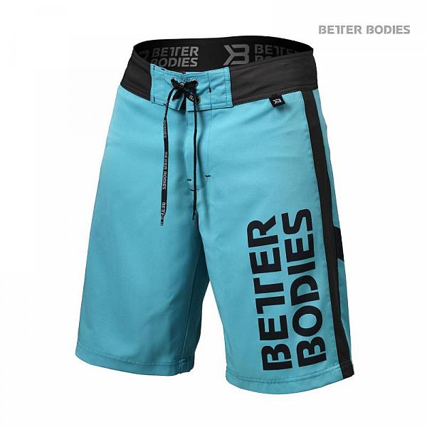 Better Bodies BB Board Shorts - Aqua Blue Detail 1