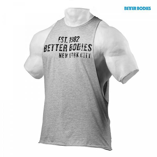 Better Bodies Graphic Logo S/L - Grey Melange Detail 1