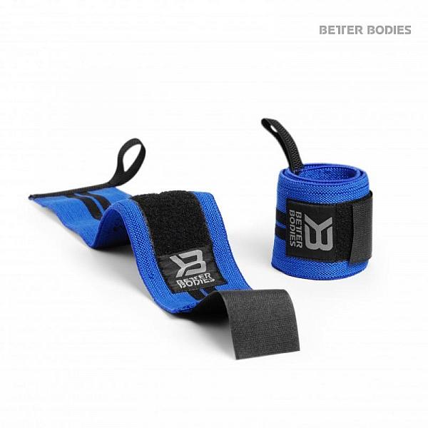 Better Bodies Elastic Wrist Wraps Black/blue