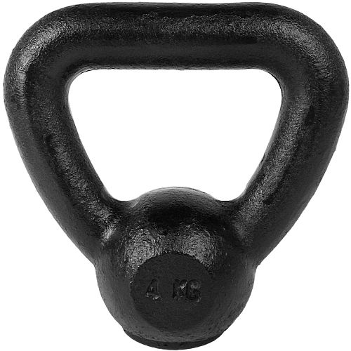 Tunturi Gusseisen Kettlebell mit Gummi Boden 4 kg