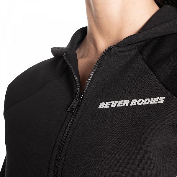 Better Bodies Core Zip Hoodie - Black Detail 4