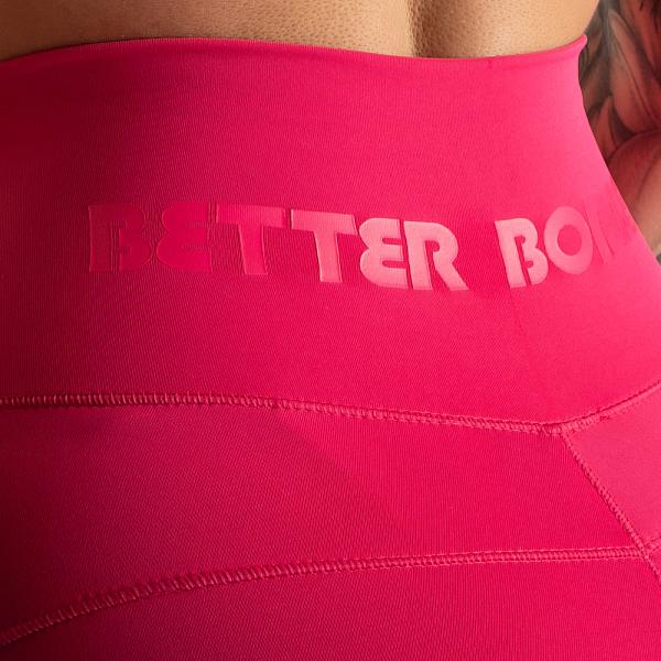 Better Bodies High Waist Leggings - Hot Pink Detail 5