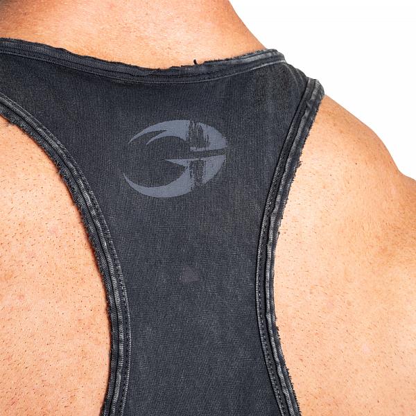 GASP Skull T-back - Washed Black Detail 5