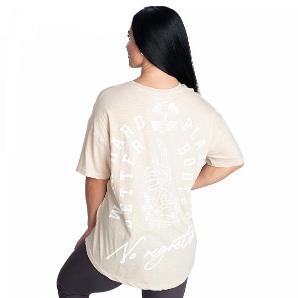Better Bodies No Regrets Oversized Tee - Light Desert Detail 1