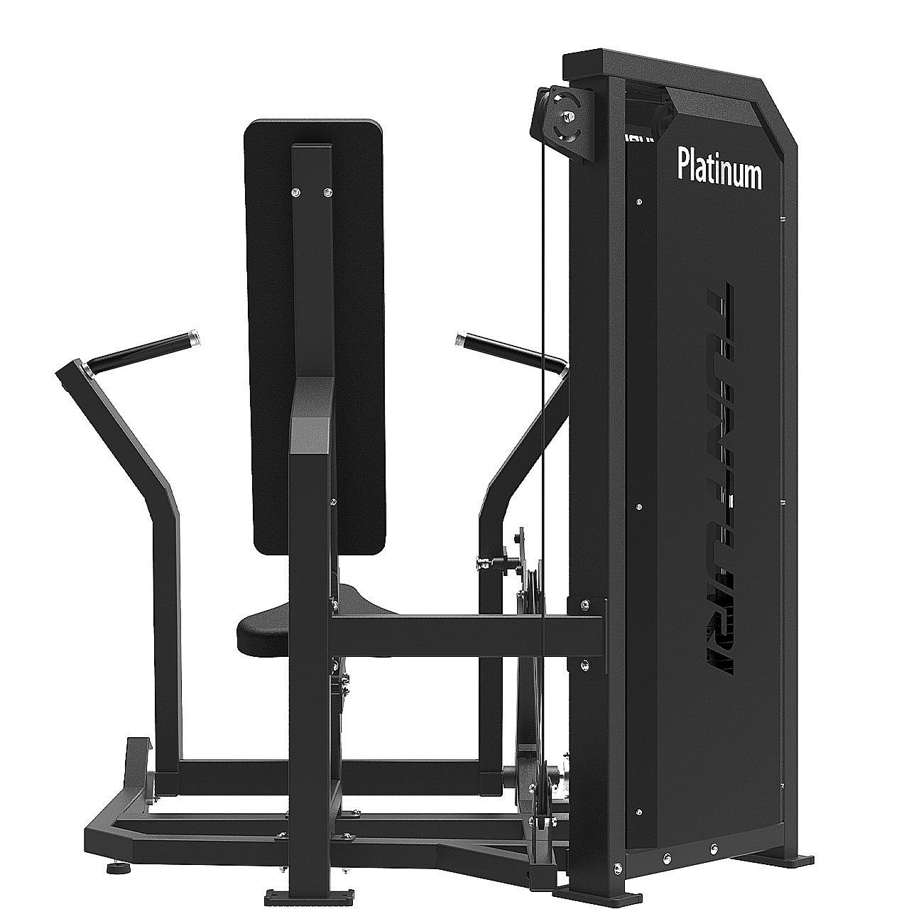 Tunturi Platinum Brustpresse mit Gewichtsstapel Detail 2