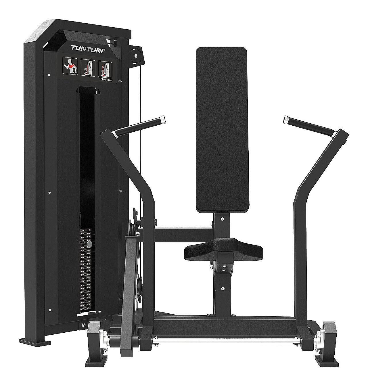 Tunturi Platinum Brustpresse mit Gewichtsstapel Detail 3