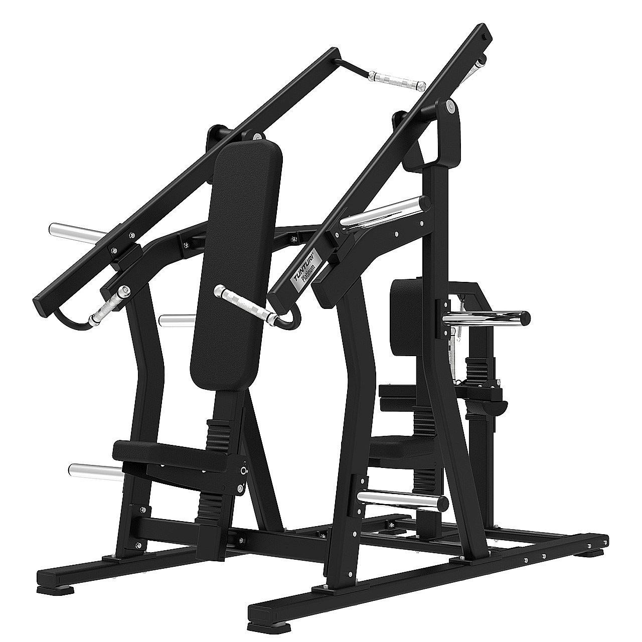 Tunturi Platinum Plate Loaded Dual Chest Press & Lat Pulldown Latzug Detail 1