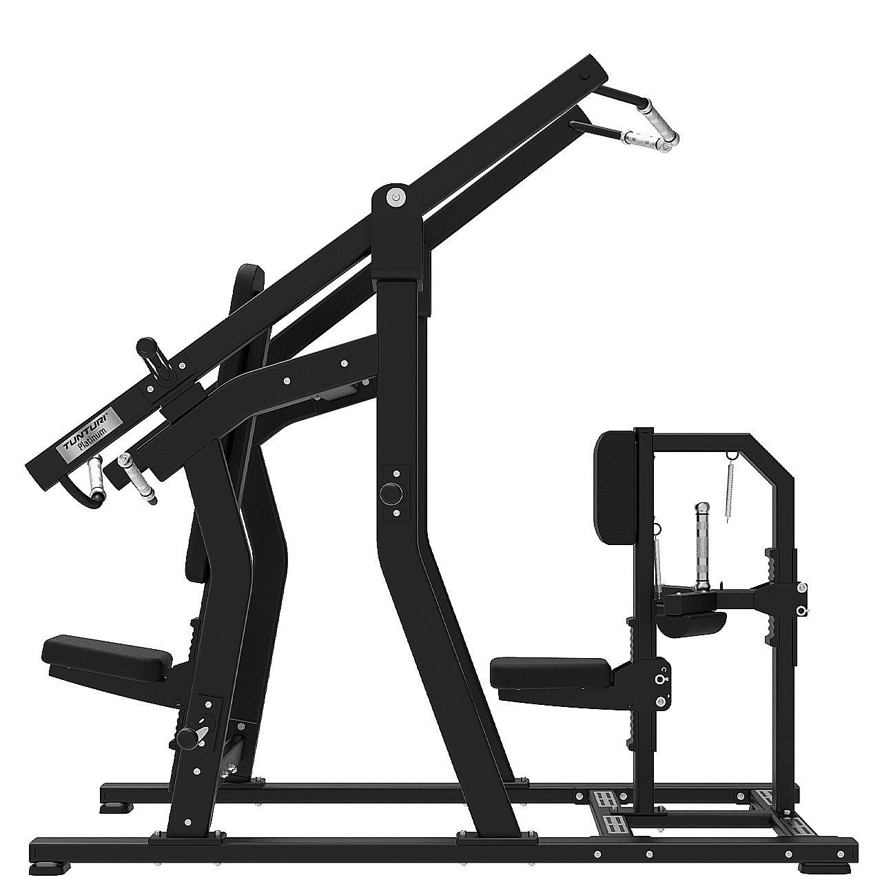 Tunturi Platinum Plate Loaded Dual Chest Press & Lat Pulldown Latzug Detail 2