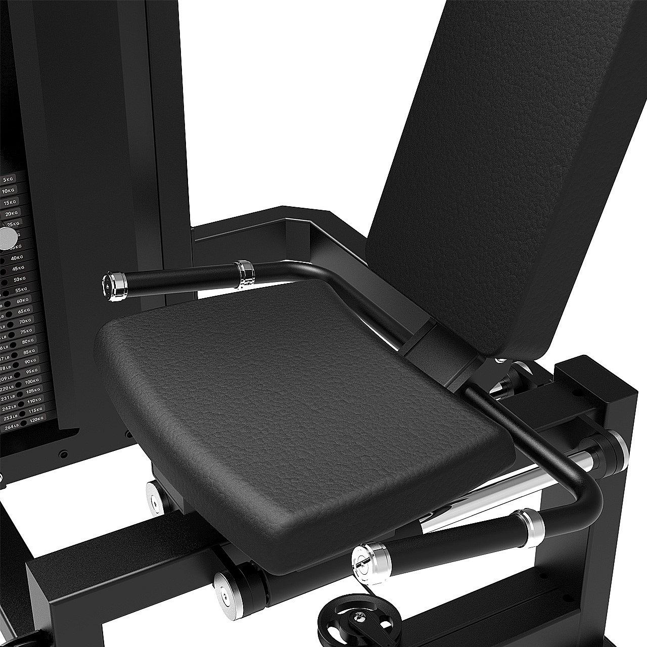 Tunturi Platinum Seated Leg Press / Beinpresse mit Gewichtsstapel Detail 5
