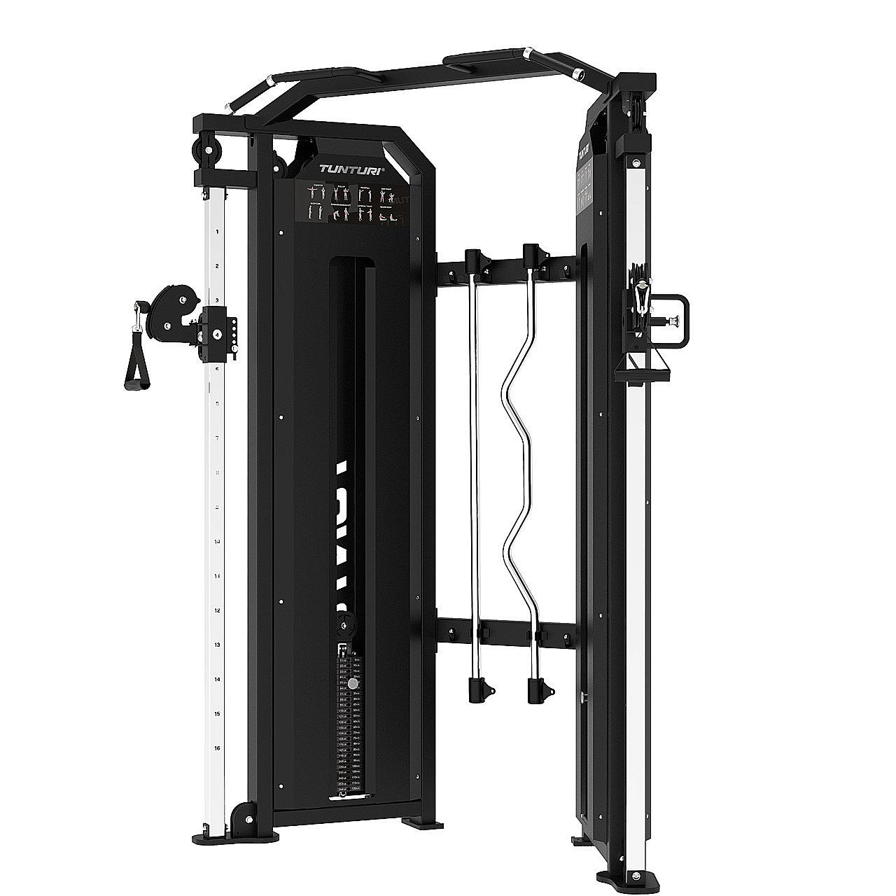 Tunturi Platinum Functional Trainer Multistation mit Gewichtsstapel Detail 1