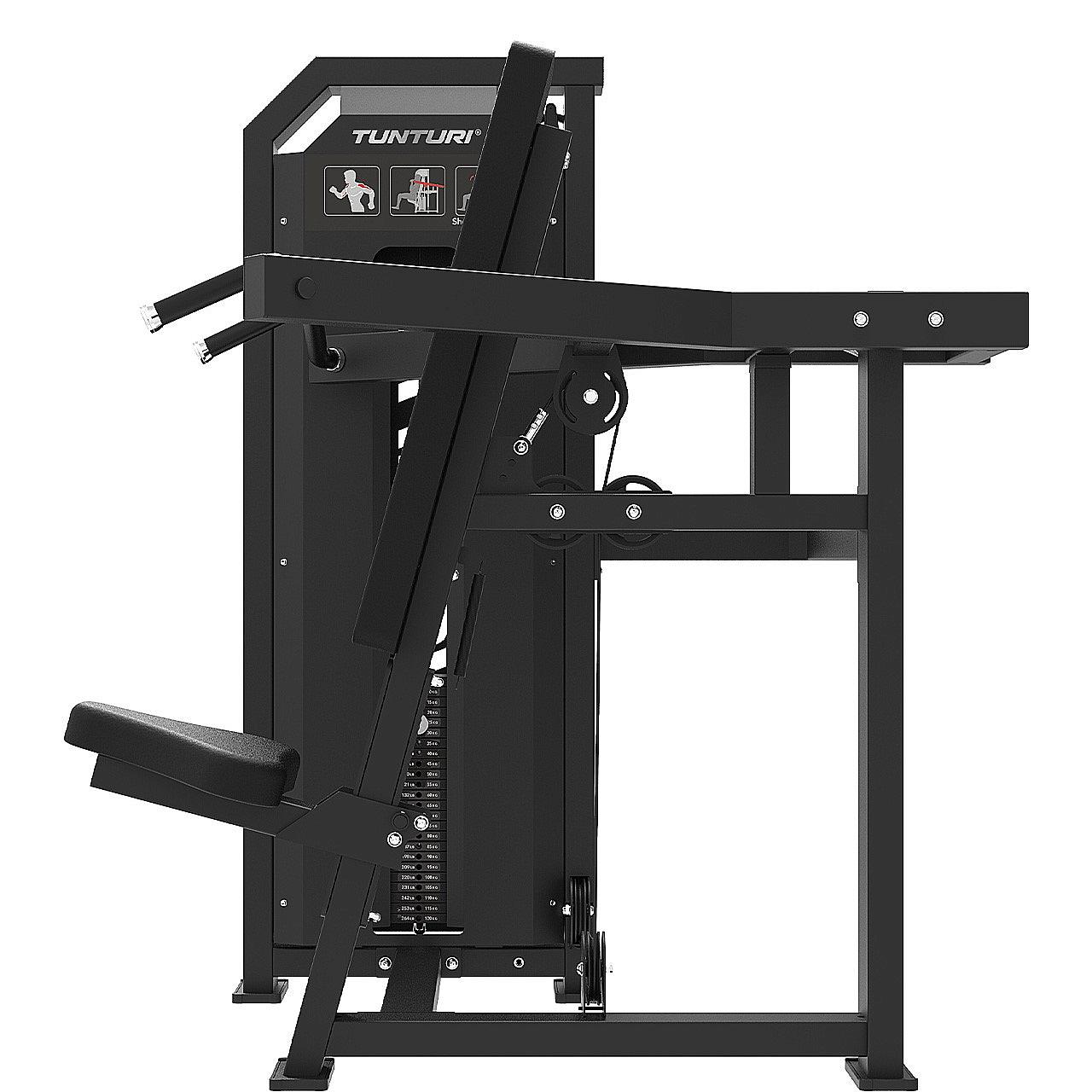 Tunturi Platinum Schulterpresse mit Gewichtsstapel Detail 2