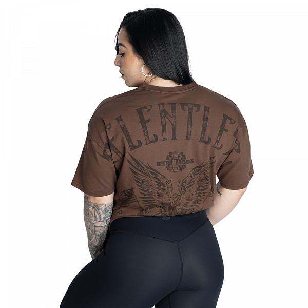 Better Bodies Relentless Oversized Tee - Washed Timber Detail 1