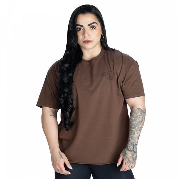 Better Bodies Relentless Oversized Tee - Washed Timber Detail 2