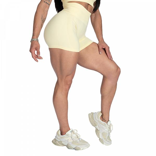 Better Bodies Scrunch Shorts - Washed Yellow Detail 2