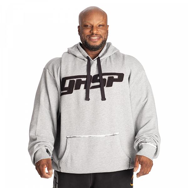 Gasp Hood Sweater - Light Grey Melange Detail 1