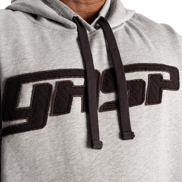 Gasp Hood Sweater - Light Grey Melange Detail 4