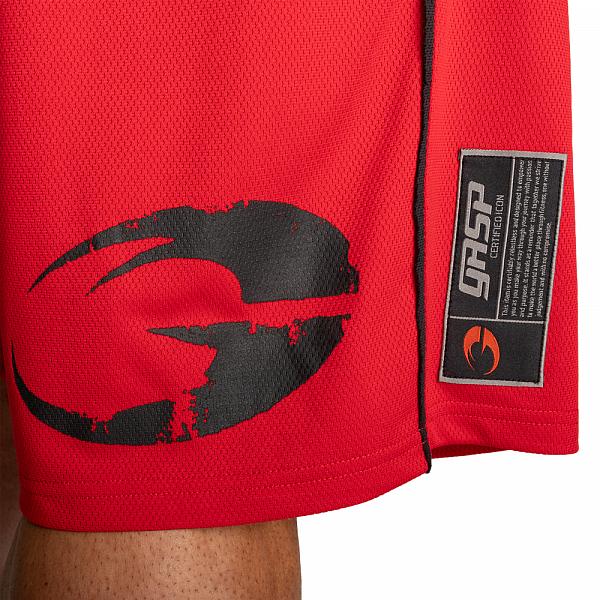 GASP Pro Mesh Shorts - Chili Red Detail 5