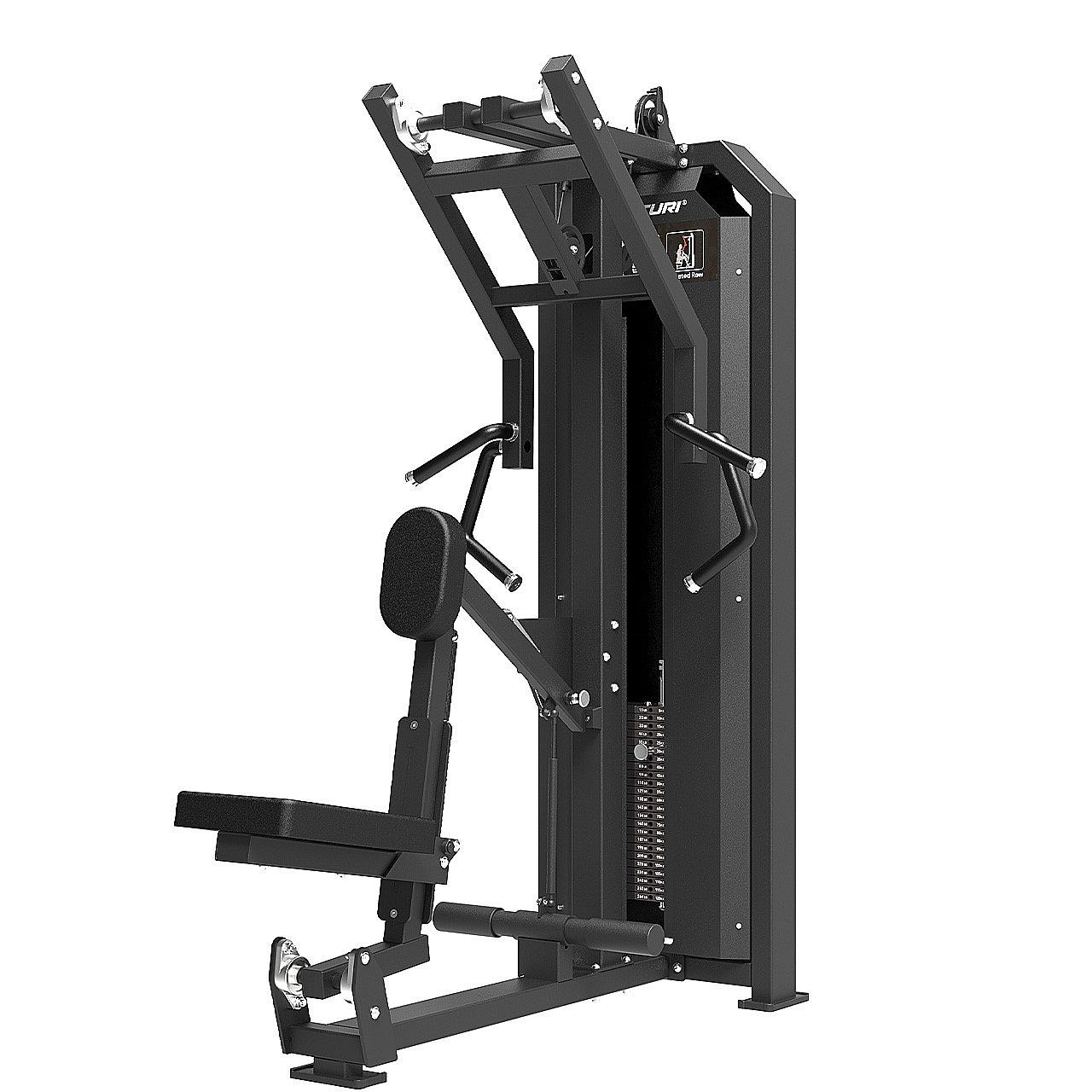 Tunturi Platinum Seated Row/Rudermaschine Kraftstation mit Gewichtsstapel Detail 1
