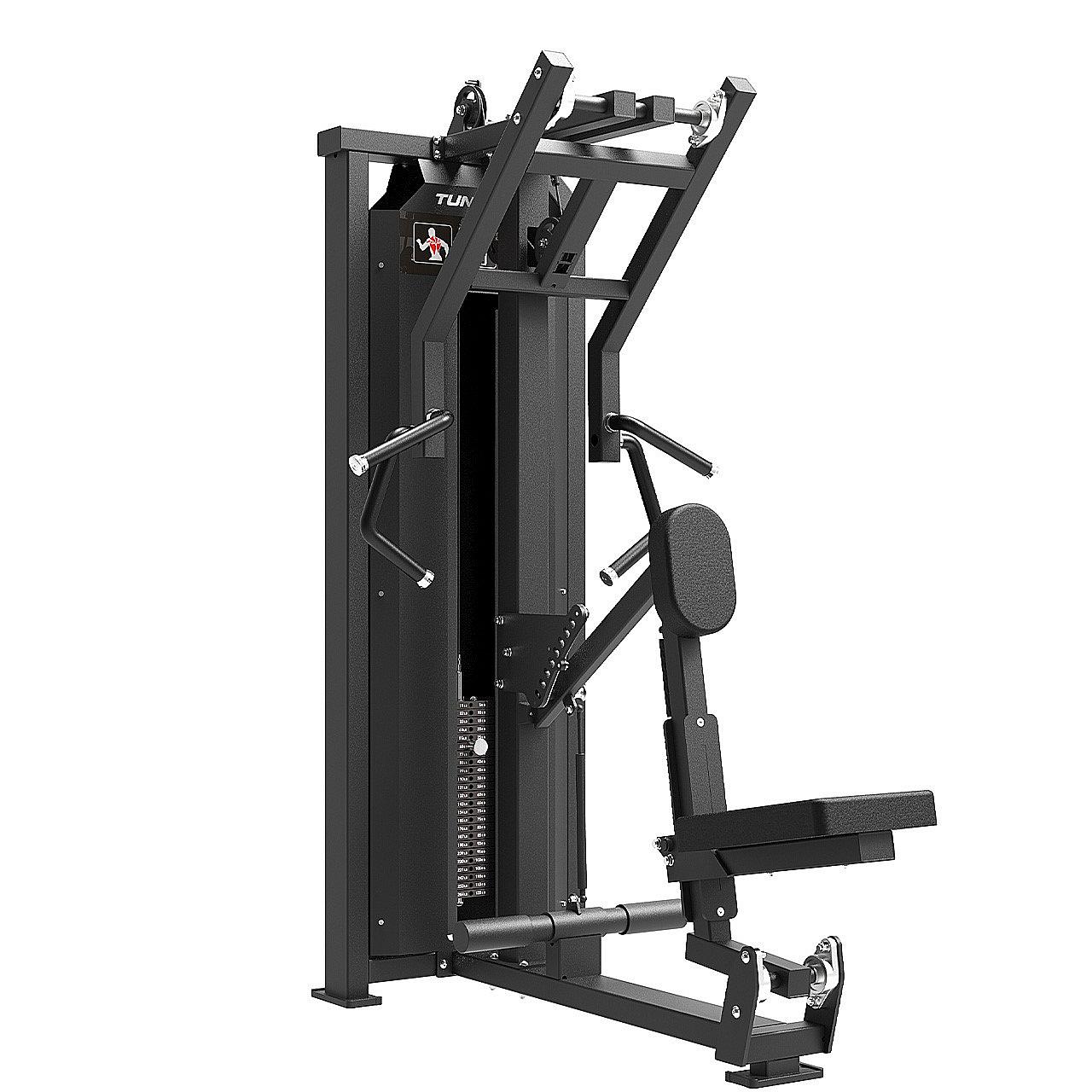 Tunturi Platinum Seated Row/Rudermaschine Kraftstation mit Gewichtsstapel Detail 4