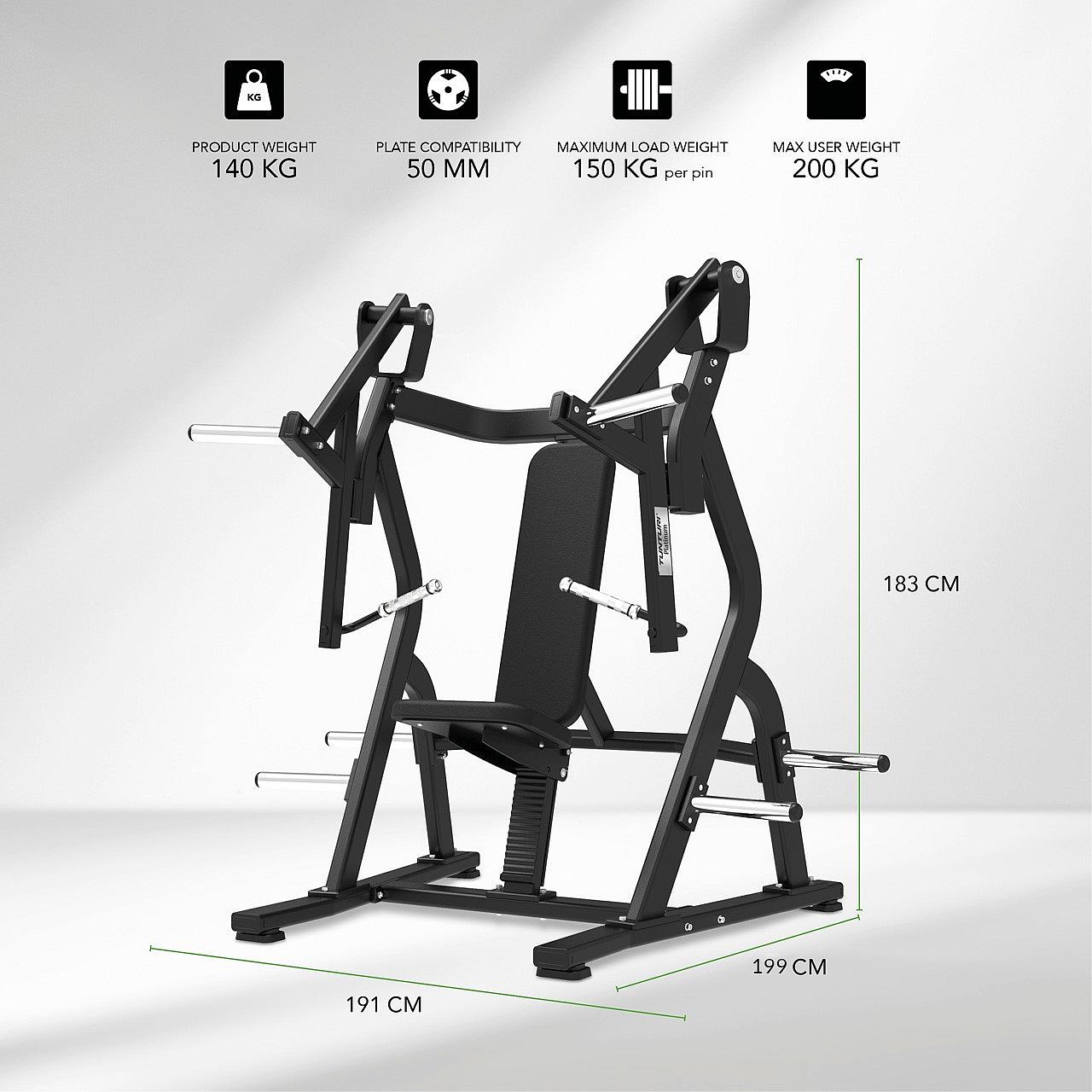 Tunturi Platinum Plate Loaded Chest Press Detail 4