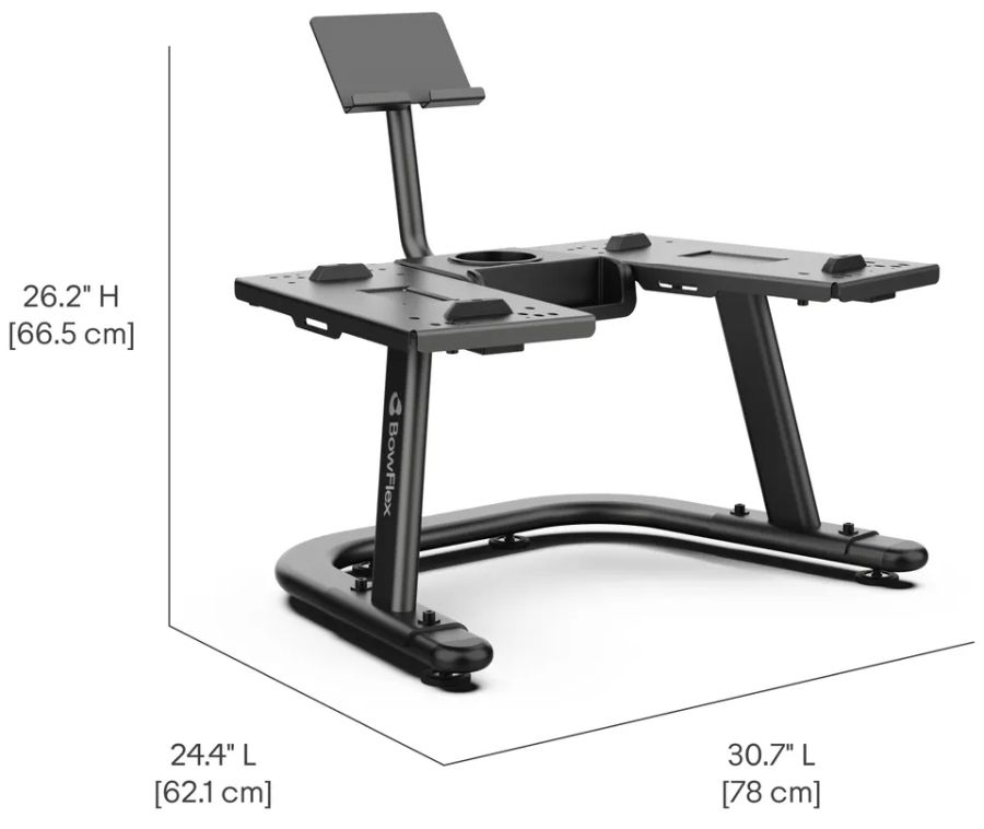 Bowflex SelectTech Hantelständer Smart Device Ablage Detail 3
