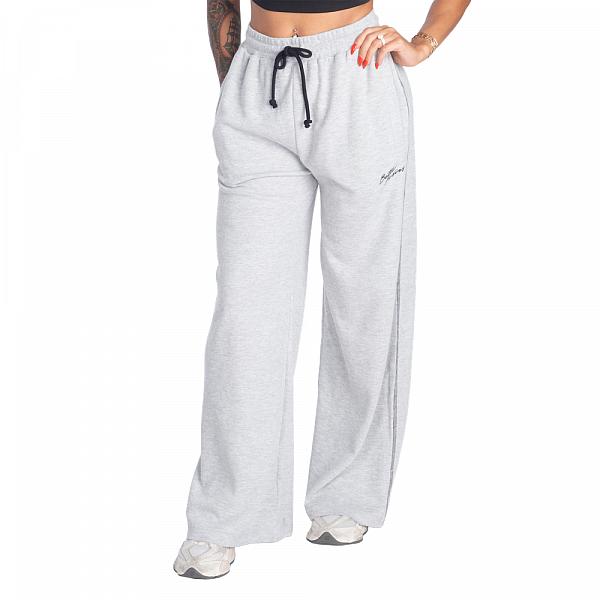 Better Bodies Wide Thermal Sweatpants - Light Grey Melange Detail 1