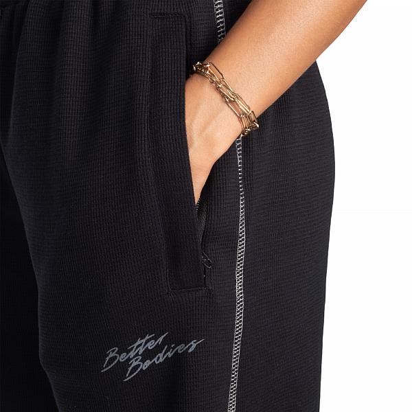 Better Bodies Wide Thermal Sweatpants - Asphalt Detail 4